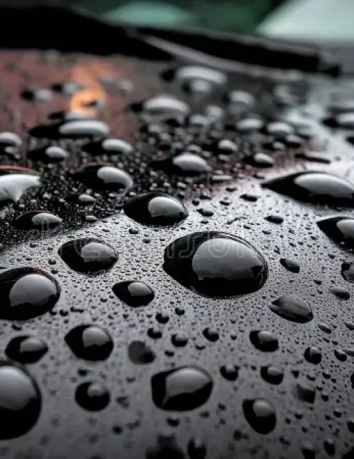 water drop angle